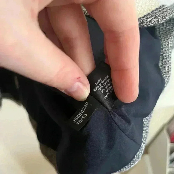 The Limited Textured Cream & Navy Blazer - Picture 8 of 8